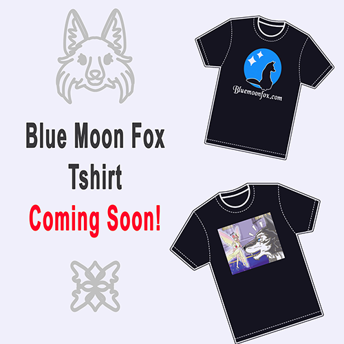 Blue Moon Fox Tshirts sign